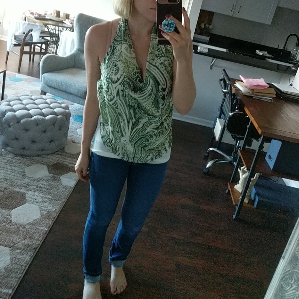 Green Halther Top